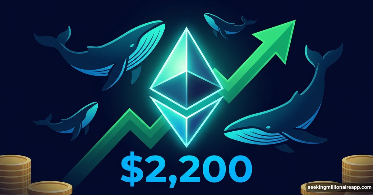 Ethereum whales accumulating ETH as price surges past $2200