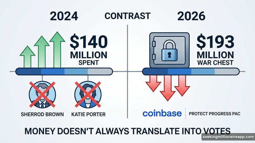 Fairshake $193 million war chest fails to repeat 2024 election success