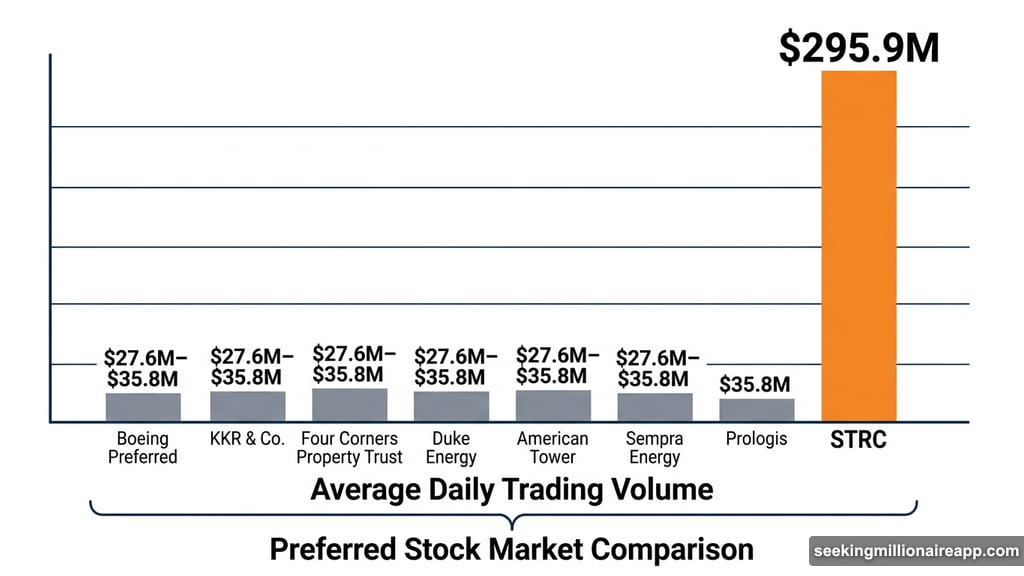 STRC average daily trading volume exceeds seven closest competitors combined