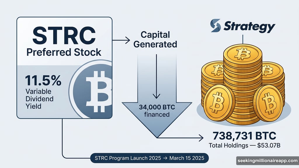 STRC preferred stock finances Strategy Bitcoin accumulation reaching 738,731 BTC
