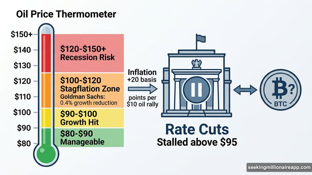 Oil stagflation zone stalls Fed rate cuts affecting Bitcoin price outlook