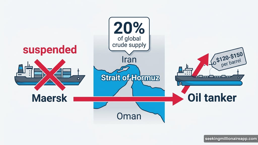 Maersk suspends Strait of Hormuz transit as tanker insurance premiums surge