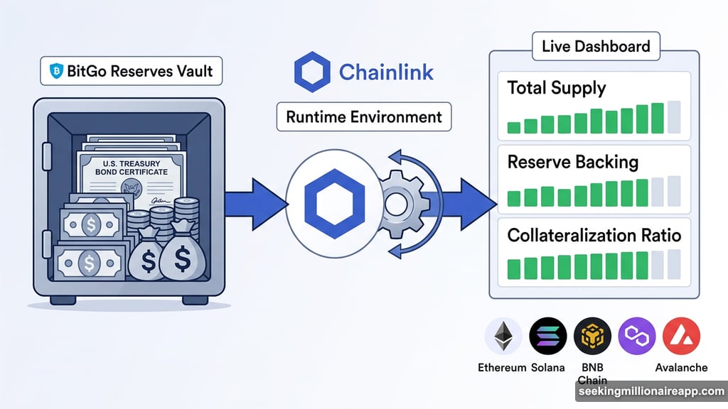 Chainlink Runtime Environment pulls live reserve data from BitGo custodian