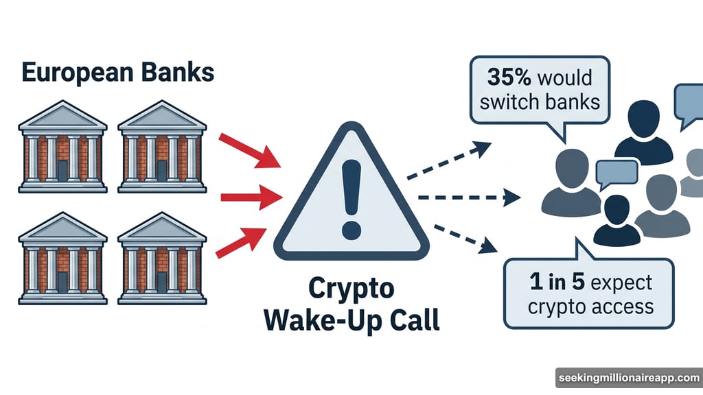 Banks risk losing customers over missing crypto services within three years