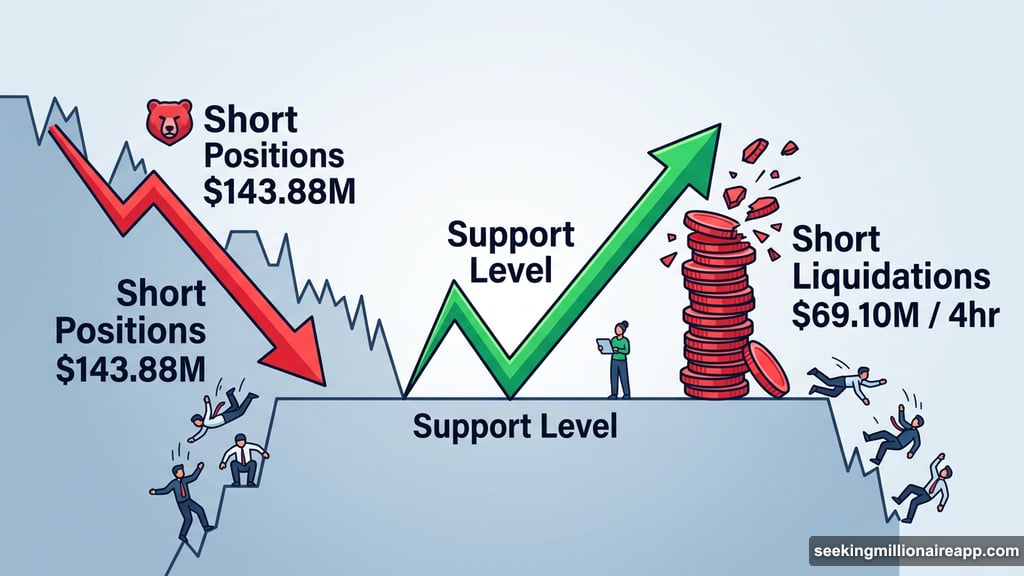 Short sellers caught off guard as Bitcoin bounced off support levels