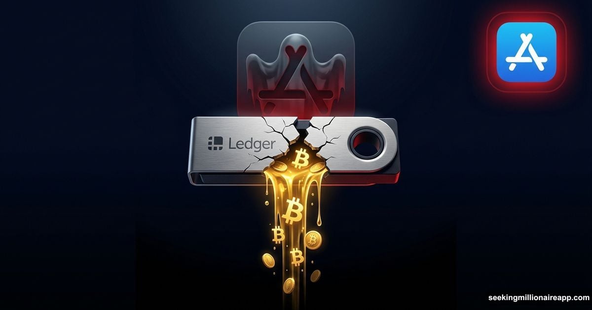 Cracked Ledger wallet losing Bitcoin through fake App Store app