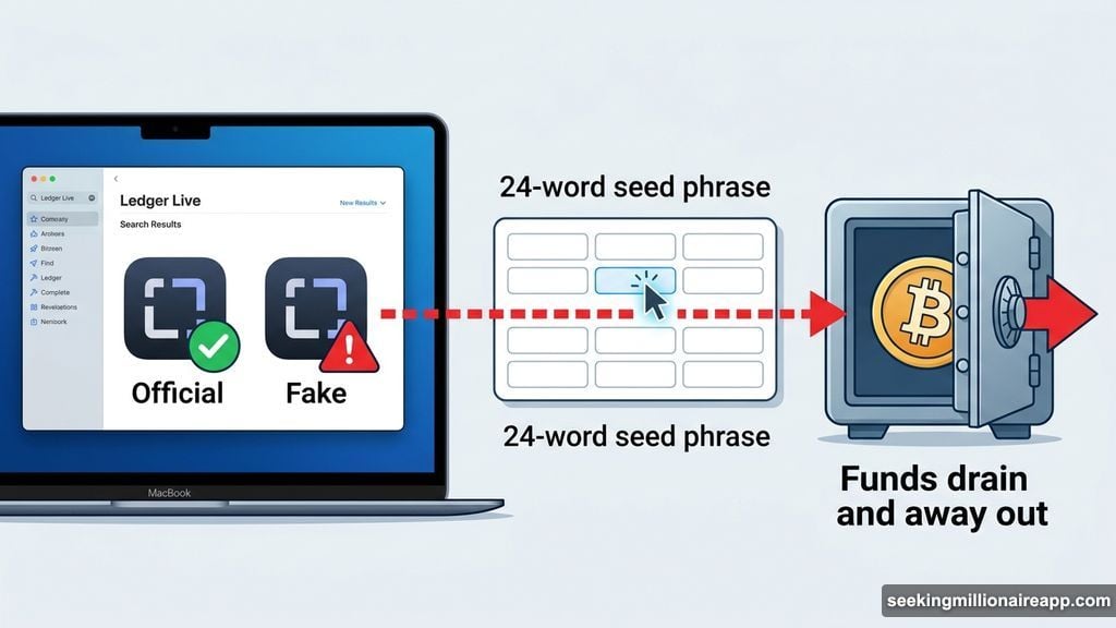 Fake Ledger Live app in Mac App Store steals 24-word seed phrase