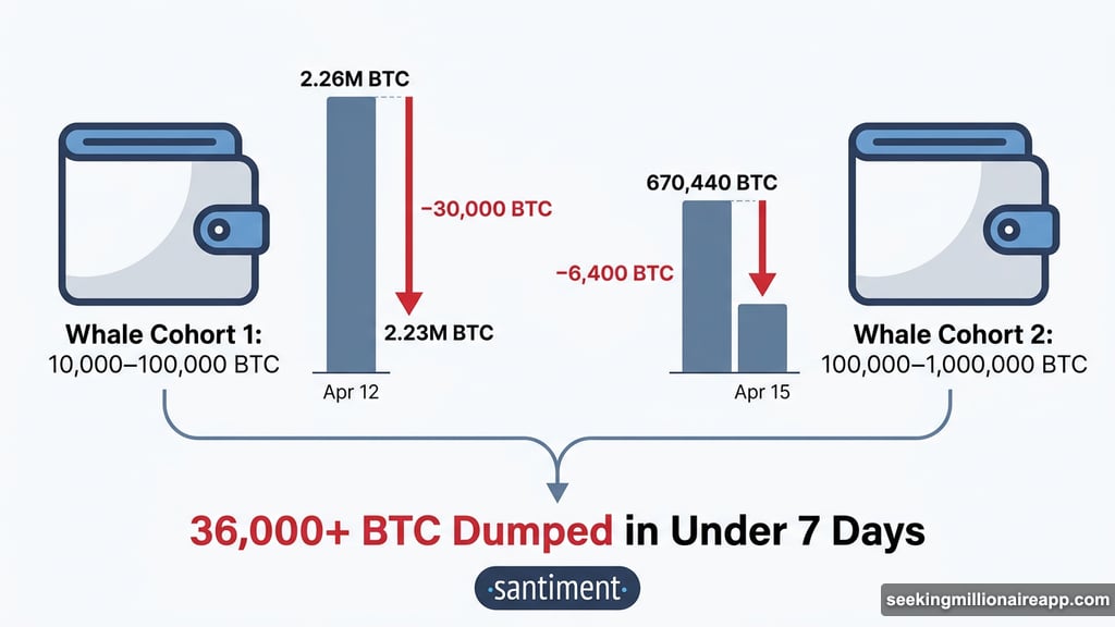 Bitcoin whales dump over 36,000 BTC across two cohorts in one week
