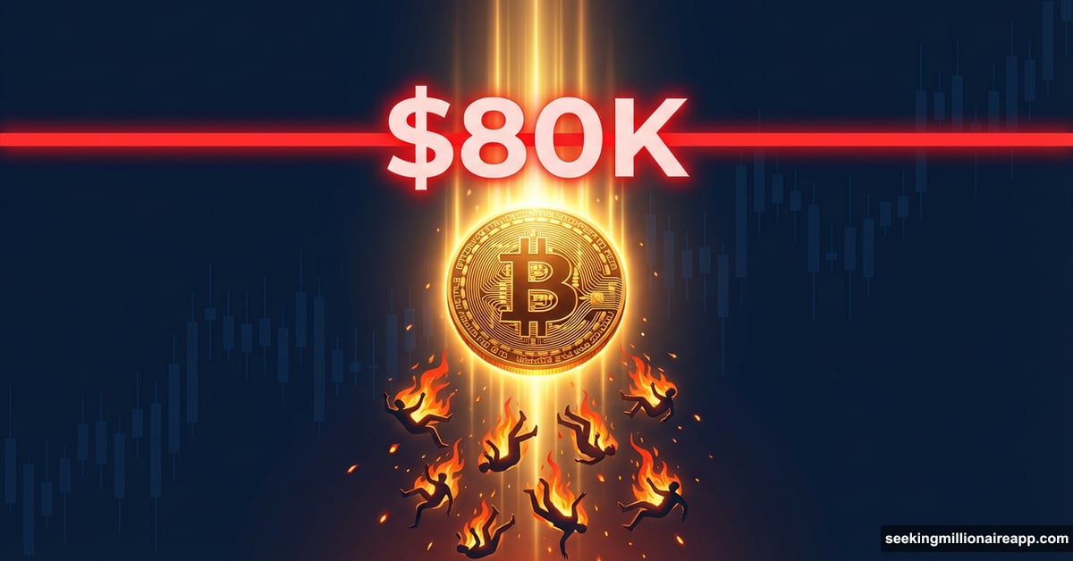 Bitcoin coin surging toward $80K resistance as short sellers burn