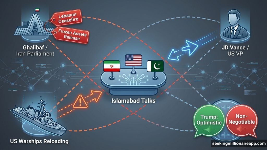 Iran preconditions threaten Islamabad ceasefire talks brokered by Pakistan