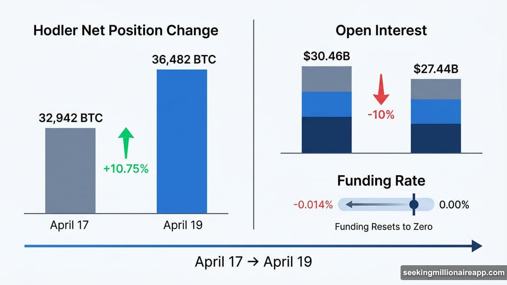 Long-term holder accumulation jumps 10.75% while open interest drops 10%