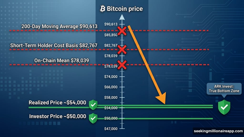 ARK Invest identifies realized price $54K and investor price $50K bottom zones