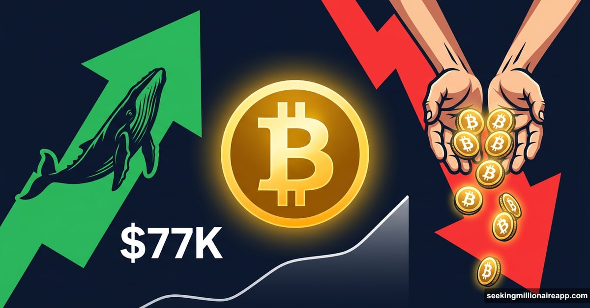 Bitcoin whale buying upward while long-term holders distribute coins