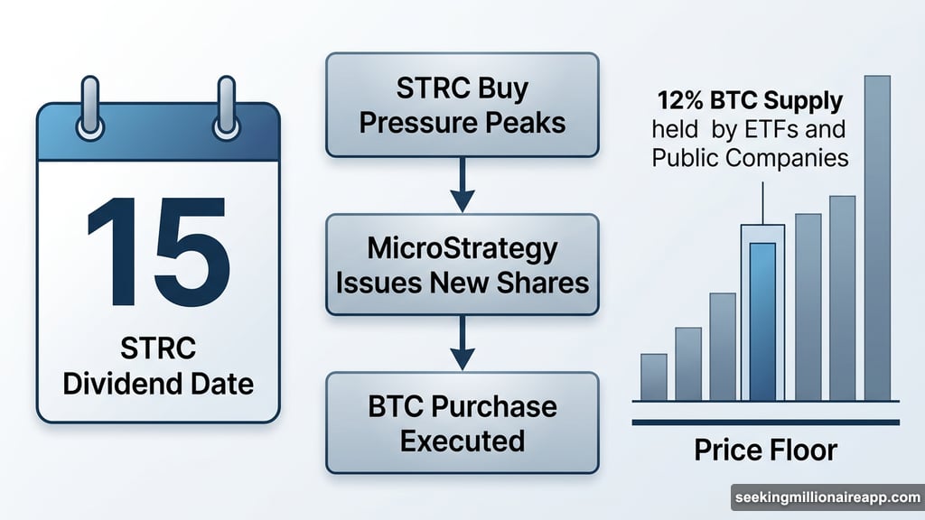MicroStrategy STRC dividend cycle drives monthly Bitcoin buying pressure
