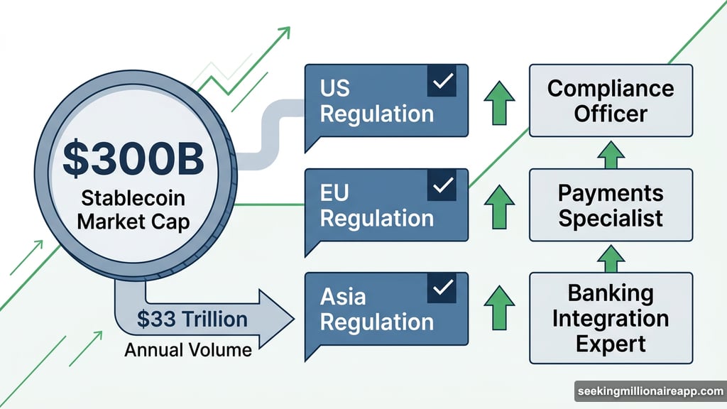 Stablecoin regulatory clarity creates compliance and payments specialist roles