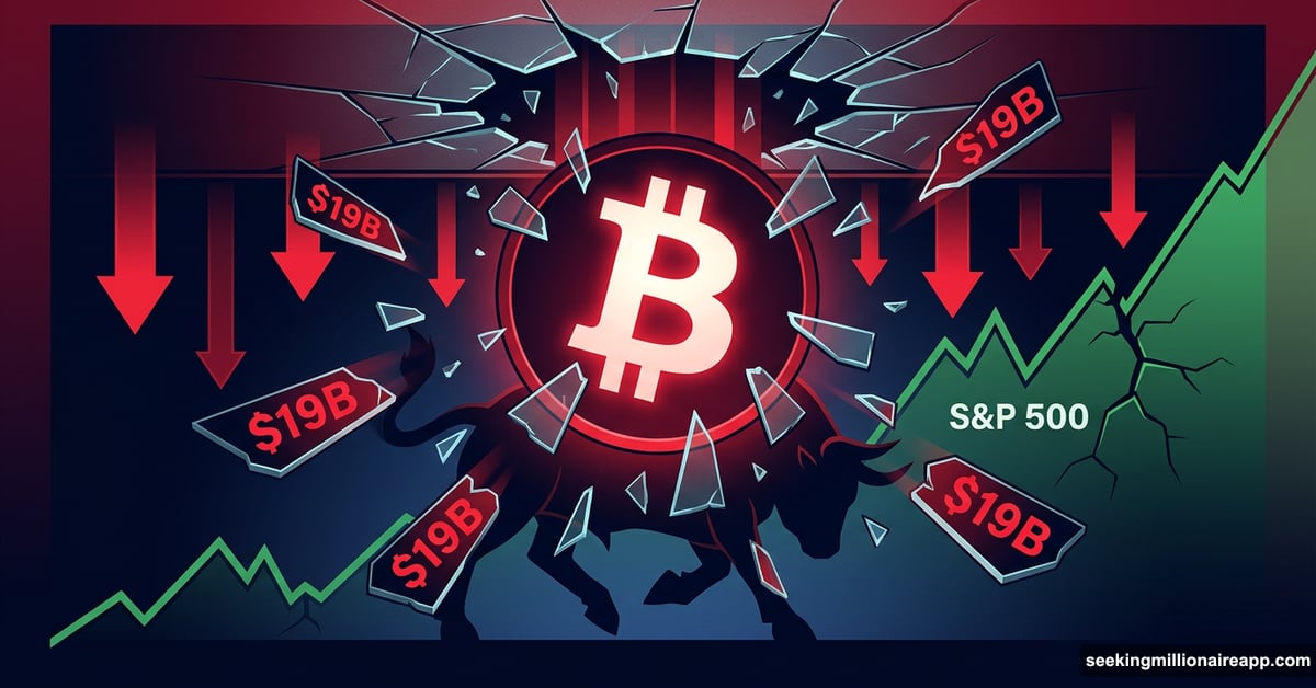 Bitcoin crashing through broken ceiling as crypto market loses 19 billion