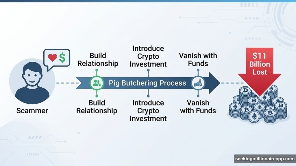 Pig butchering crypto investment scams cost Americans eleven billion dollars