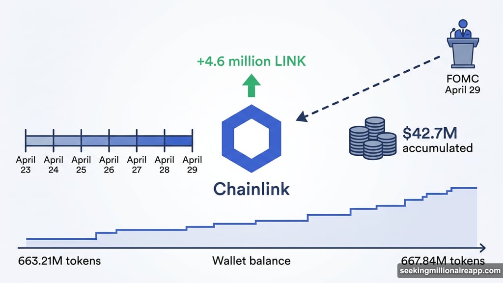 Chainlink whale wallets accumulate 4.6 million LINK over six days