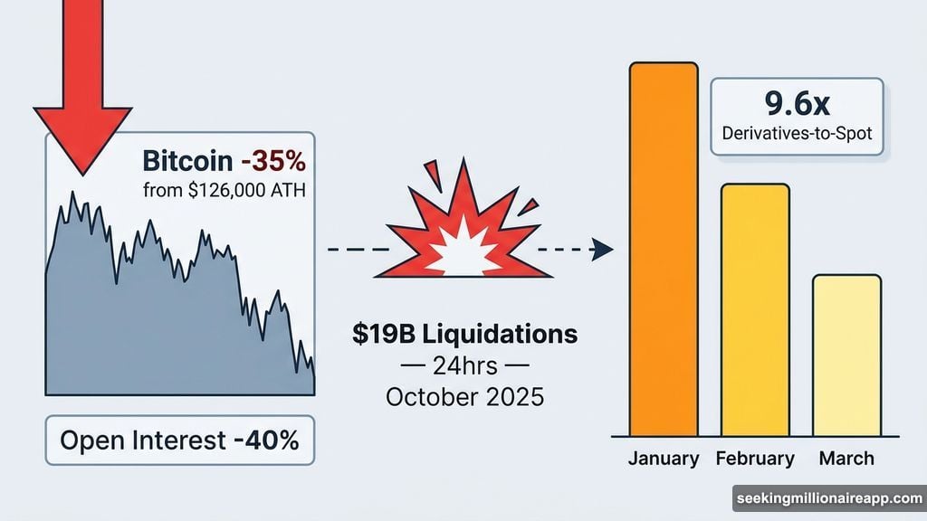 October 2025 tariff shock triggered largest single-day crypto deleveraging event