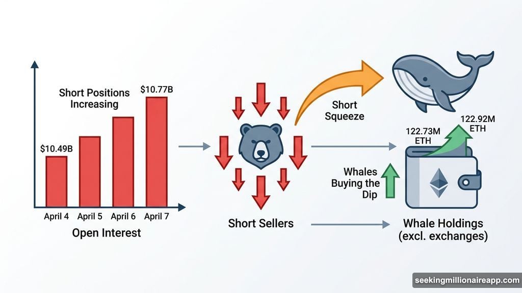 Short squeeze setup and whale accumulation signal hidden ETH buying pressure
