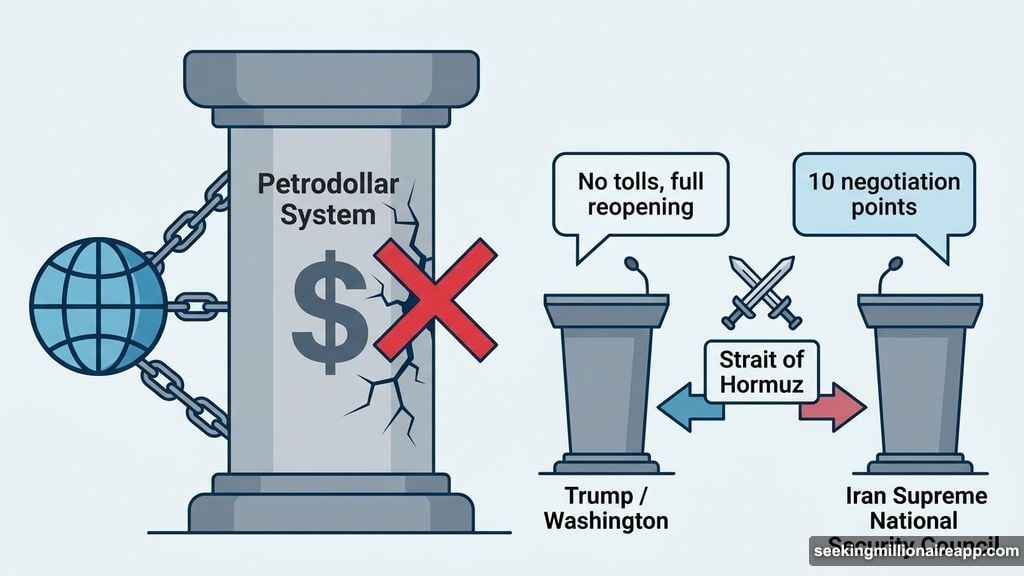 Washington and Tehran collision course over Strait of Hormuz ceasefire conditions