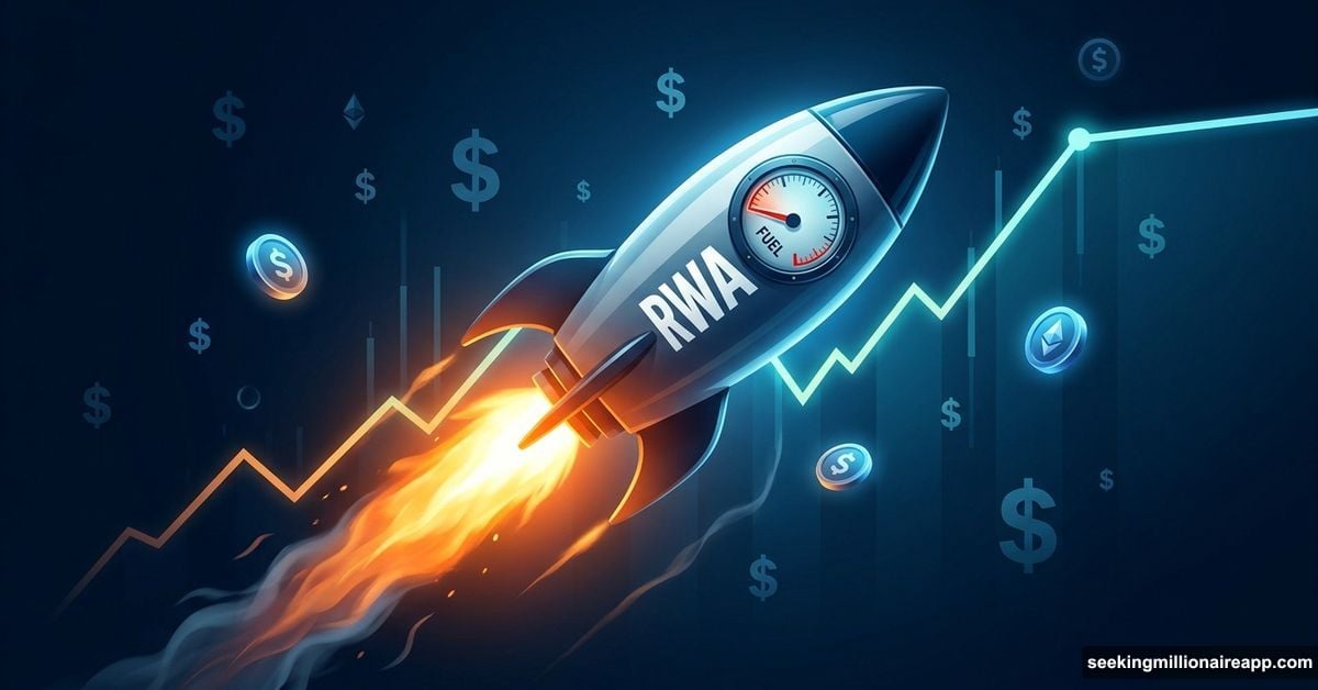 RWA tokenization rocket running low on fuel with flattening growth chart