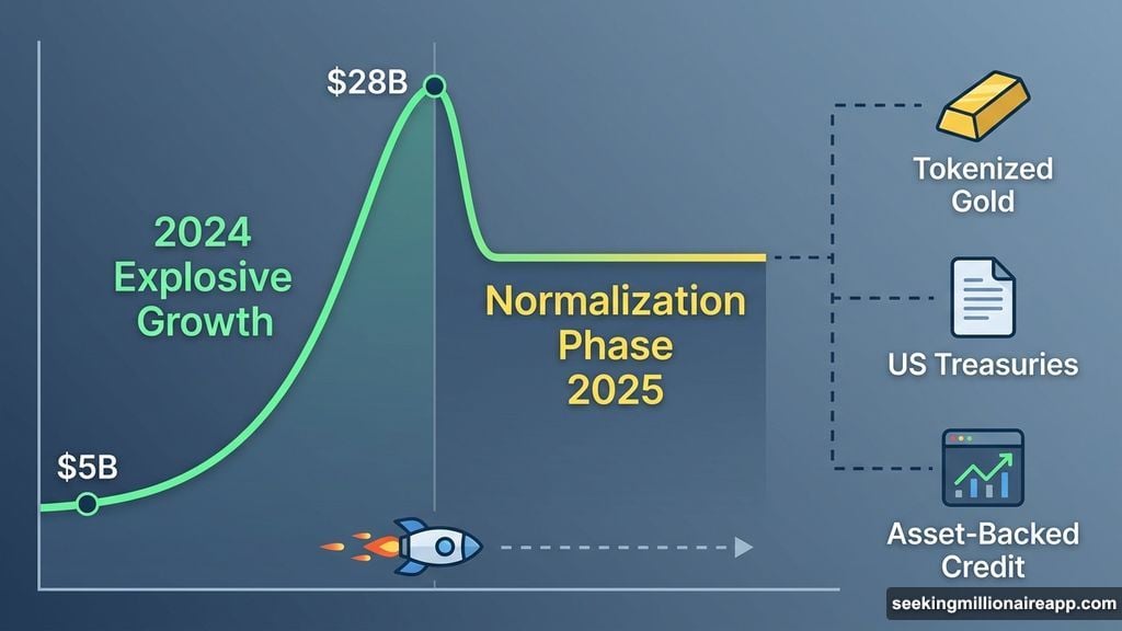 Explosive 2024 RWA tokenization growth flattens into normalization phase