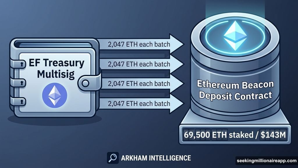 Ethereum Foundation deposits 45,034 ETH into Beacon Deposit Contract