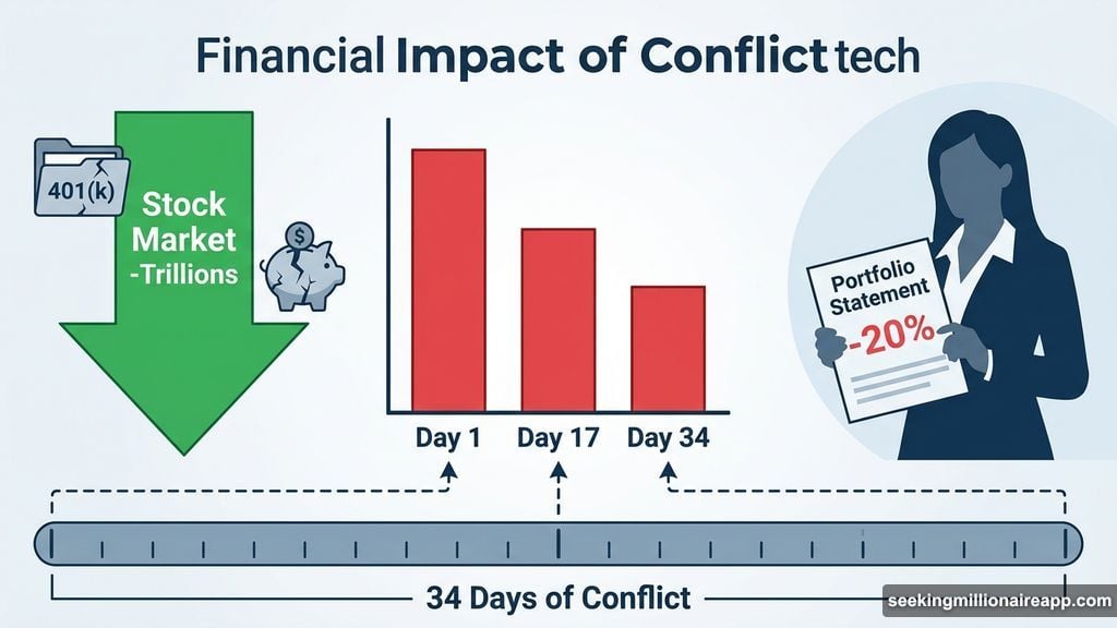 Stock markets lost trillions affecting 401k and retirement account savings