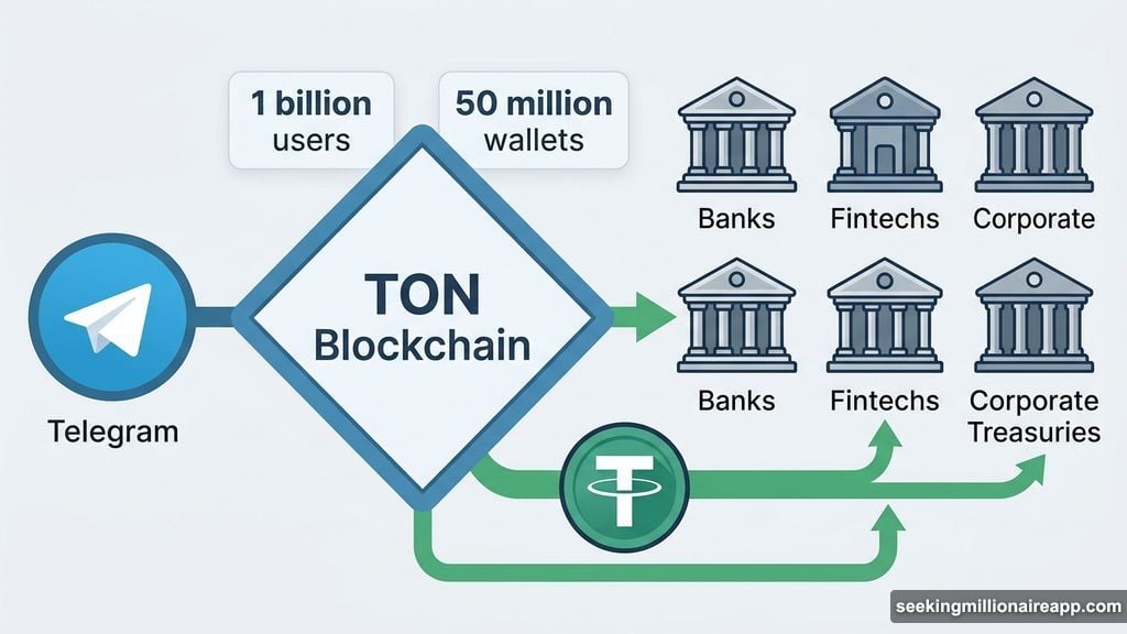 TON Blockchain reaches institutions through Telegram billion-user network