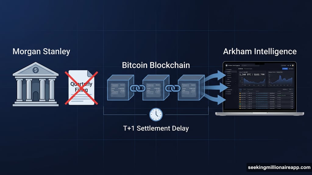 Arkham Intelligence maps Morgan Stanley Bitcoin wallet on public blockchain
