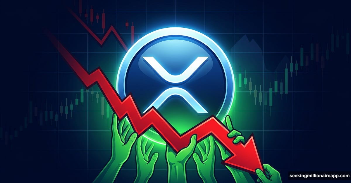 XRP coin falling with institutional ETF buyers slowing the drop